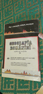 GEOGRAFIA ROMANIEI APLICATII IN 40 DE TESTE VERIFICARE SI EVALUARE FISE BASARAB foto