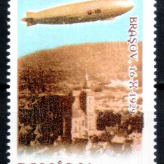 Romania 2004, LP 1652, Zeppelin deasupra Brasovului, seria, MNH! LP 6,50 lei