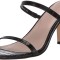 Sandale cu toc pentru femei The Drop Avery, 2 curele, negru, 41 - OUTLET