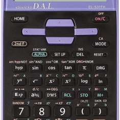 Calculator Stiintific, 10 Digits, 273 Functii, 161x80x15mm, Dual Power, Sharp El-531thbvl-negru/viol
