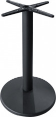 Picior suport metalic negru pentru blatul de masa partata sau rotunda, 43 x 72 cm foto
