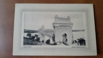 Carte postala, Cerna Voda, Podul Regelui Carol I, 1913 foto
