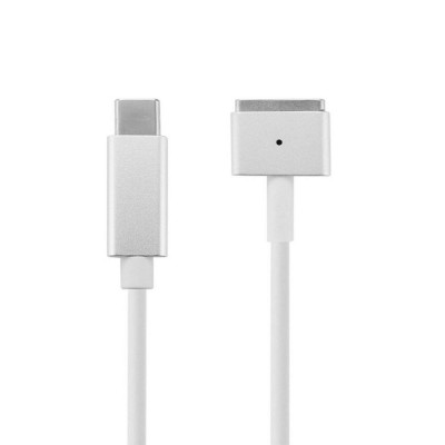 Cablu de Date cu conector USB Type-C la conector MagSafe 2, 5 Pini, 1.8m pentru MacBook Air / Pro A1466, A1425, A1502, A1398, Alb foto