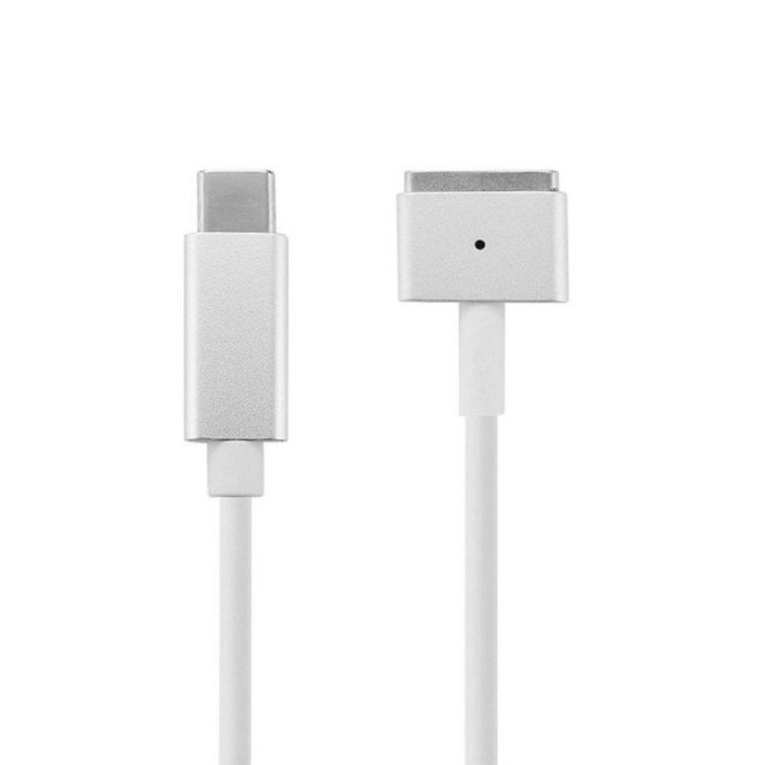 Cablu de Date cu conector USB Type-C la conector MagSafe 2, 5 Pini, 1.8m pentru MacBook Air / Pro A1466, A1425, A1502, A1398, Alb