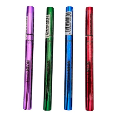 Eyeliner lichid Flash Neon, Magic Studio, 68027, 4 buc/set (verde, albastru, roz, rosu) foto