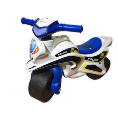 Motocicleta Ride-on de politie Doloni cu sunete si lumini, alb foto
