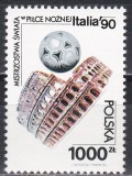 Polonia 1990 - Cupa Mondială de fotbal - Italia, MNH, Nestampilat