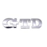 Emblema GTD spate portbagaj Volkswagen , chrom
