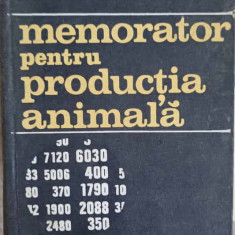 MEMORATOR PENTRU PRODUCTIA ANIMALA-I. DINU, V. JURUBESCU SI COLAB.