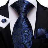 Set cravata + batista + butoni - matase - model 445