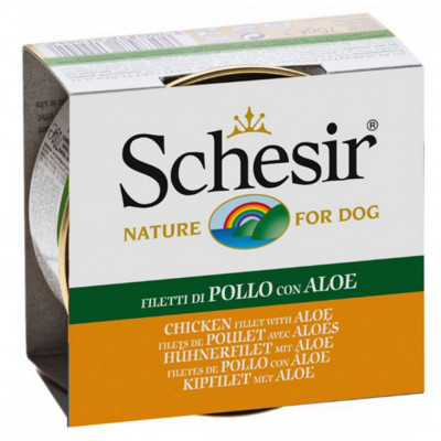 Schesir dog pui cu aloe vera &amp;icirc;n gelatină 150 g foto