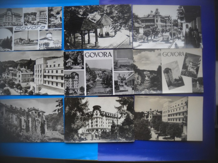 HOPCT LOT NR 282 GOVORA -JUD VALCEA -9 CARTI POSTALE-RPR-CIRCULATE