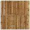 Panou de gard cu șipci alternative, 180 x 180 cm, lemn de pin
