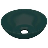 Cumpara ieftin Chiuveta de baie, verde inchis, ceramica, rotund