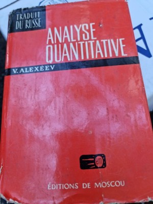 Analyse quantitative - V. Alexeev foto