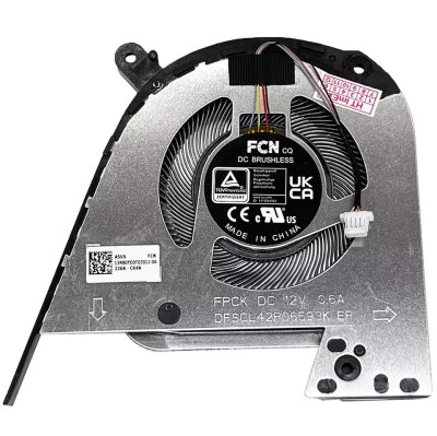 Cooler placa video Laptop, Asus, VivoBook Pro 15X OLED K6501Z, K6501ZM, 13NB0YD0T03011, DFSCL42P06593K FPCK, 12V, 0.6A, GPU foto