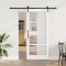 vidaXL Ușă glisantă Manual Alb 78 x 202 cm Lemn și metal 3332328