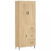 Dulap inalt, stejar sonoma, 69,5x34x180 cm, lemn compozit