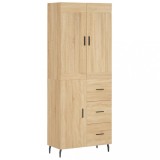 Dulap inalt, stejar sonoma, 69,5x34x180 cm, lemn compozit
