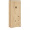 Dulap inalt, stejar sonoma, 69,5x34x180 cm, lemn compozit