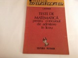 Teste de matematica pentru concursul de admitere in liceu I. Petrica--RF13/2