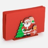 Suport pentru Servetele de Craciun din Lemn Mos Craciun 12x5x9cm, CMCLASS