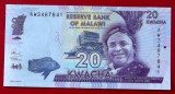 Malawi 20 Kwacha 2015 UNC necirculata **