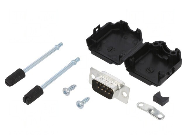 Conector D-Sub 9-Pin Tată pentru Cablu Gold Flash