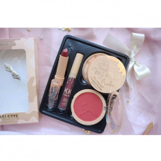 #Kit Machiaj 4 in 1 Kiss Beauty - Ruj/Ruj lichid mat/ Pudra/Blush foto