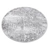 Covor MEFE modern Cerc 8725 amprentă digitală - structural două niveluri de l&acirc;nă gri , cerc 200 cm