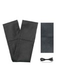 Husa volan cu snur piele naturala negru 42-43 cm, Umbrella