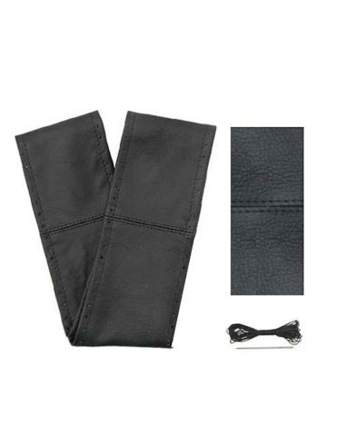 Husa volan cu snur piele naturala negru 42-43 cm