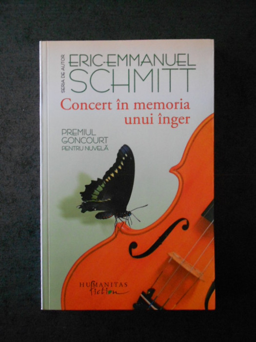 ERICH-EMMANUEL SCHMITT - CONCERT IN MEMORIA UNUI INGER