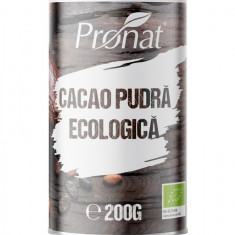 Cacao pudra bio, 200g Pronat