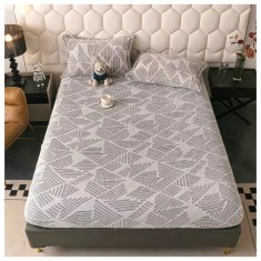 Husa de Pat Cocolino cu Elastic + 2 Fete de Perna pentru Pat Dublu - JOJ666