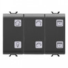 Panou cu simboluri 6 canale 3M Gewiss Chorus KNX negru GW12783A