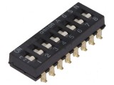 Comutator DIP-SWITCH 8 sec&Aring;&pound;iuni ON-OFF 0,025A/24VDC