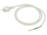 Cablu Alimentare 1,5m Alb 3x1,5mm2 16A