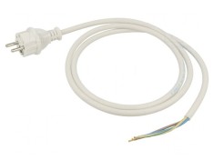 Cablu Alimentare 1,5m Alb 3x1,5mm2 16A