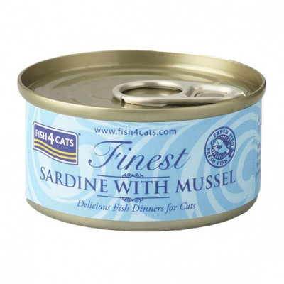 Fish4cats Finest Sardine &amp;amp;amp; Mussel 70 g foto