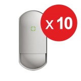 PACHET 10 buc. Detector Miscare PIR Optex FLX-S-ST, Lentila Dubla, 12m, 85gr, Imunitate Animale, Compensare Termica