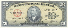 CUBA ? bancnota ? 20 Pesos ? 1960 ? P-80c ? semnatura: CHE GUEVARA !!! ? UNC ? foto