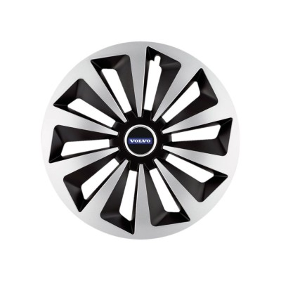 Set 4 capace roti Fox Gri-Negru R16 Compatibil Cu Volvo foto