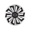 Set 4 capace roti Fox Gri-Negru R15 Compatibil Cu Volvo