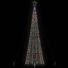 VidaXL Pom de Crăciun LED-uri cu v&acirc;rfuri 1534 LED-uri colorate 500 cm 4016407