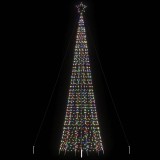 vidaXL Pom de Crăciun LED-uri cu v&acirc;rfuri 1534 LED-uri colorate 500 cm