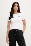 Puma tricou femei, culoarea alb, 629742