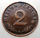 2.801 GERMANIA 2 REICHSPFENNIG 1936 D RARA