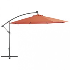 Umbrela suspendata, stalp din aluminiu, 350 cm, teracota GartenMobel Dekor foto