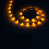Banda LED 30 diode 5050 smd, 1 m, 600 mA, 12 V, culoare galben